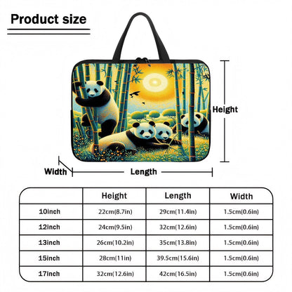 Panda Family Laptop Bag - Gregg Acini Adoree Designs - Computer Bag