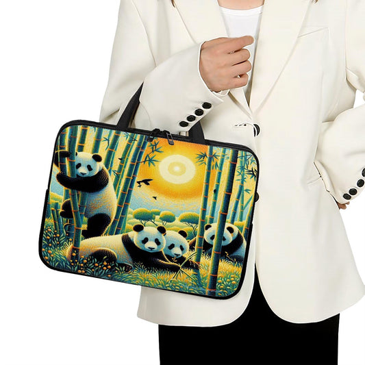Panda Family Laptop Bag - Gregg Acini Adoree Designs - Computer Bag