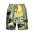 Panda Family Men's Beach Shorts - Gregg Acini Adoree Designs - Swimsuit