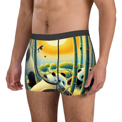 Panda Family Men's Boxer Briefs - Gregg Acini Adoree Designs - Men's Pants