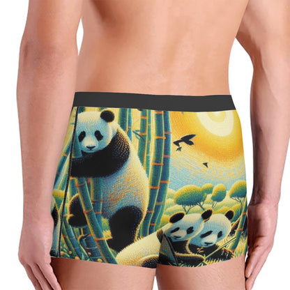 Panda Family Men's Boxer Briefs - Gregg Acini Adoree Designs - Men's Pants