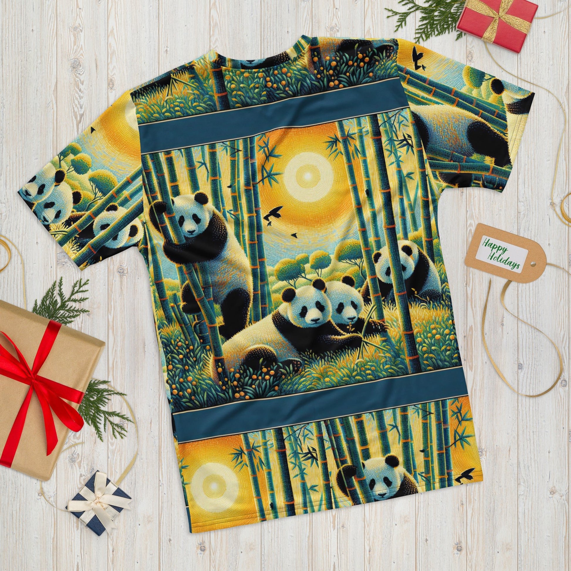 Panda Family Men's t-shirt - Gregg Acini Adoree Designs - T-Shirt