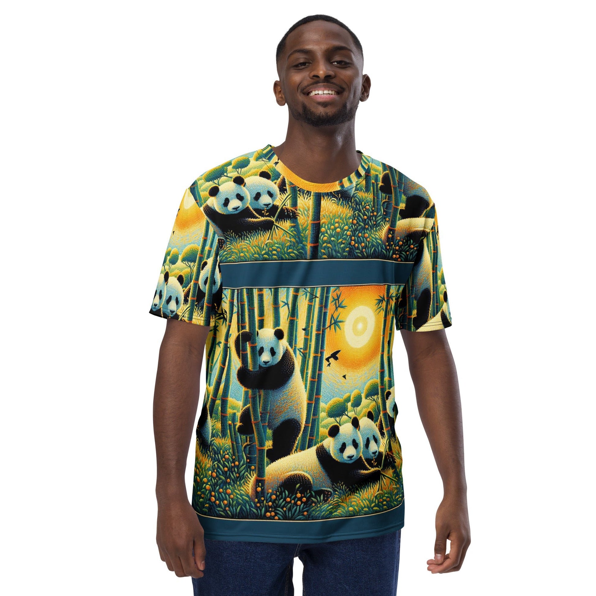 Panda Family Men's t-shirt - Gregg Acini Adoree Designs - T-Shirt