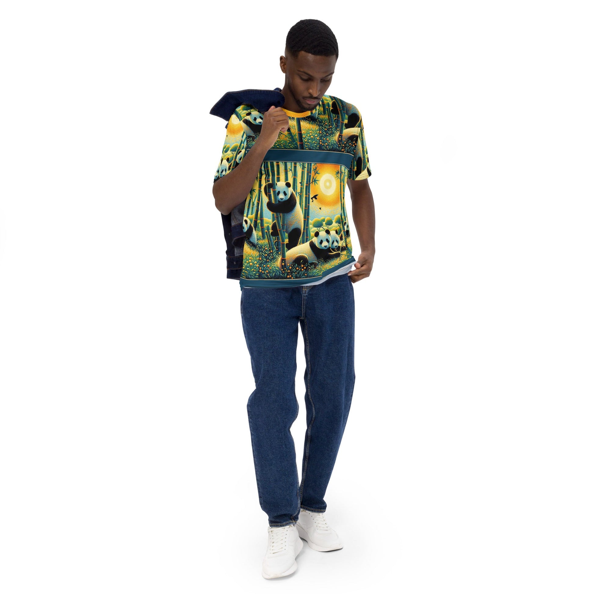 Panda Family Men's t-shirt - Gregg Acini Adoree Designs - T-Shirt