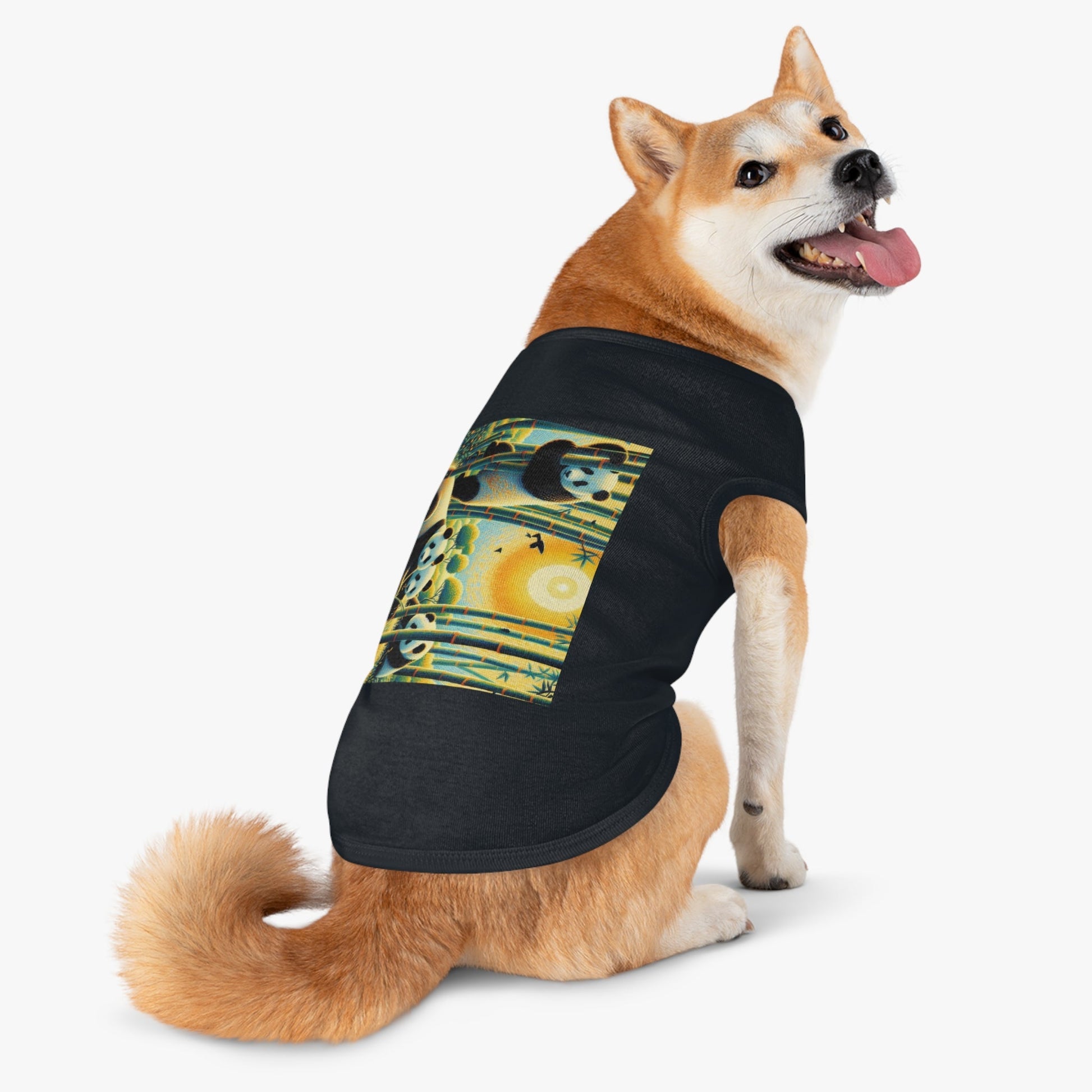 Panda Family Pet Tank Top by Gregg Acini Adoree Designs - Gregg Acini Adoree Designs - Pets