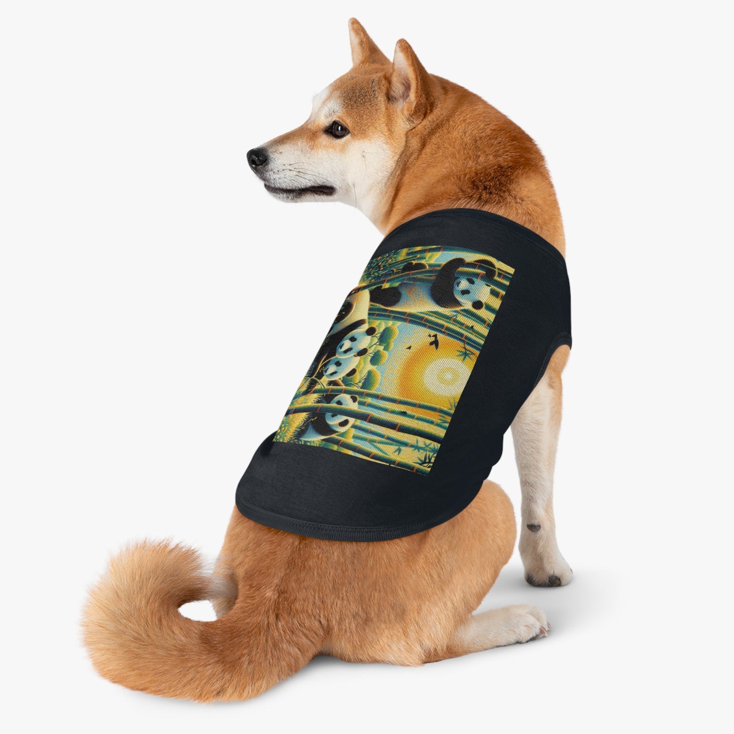 Panda Family Pet Tank Top by Gregg Acini Adoree Designs - Gregg Acini Adoree Designs - Pets