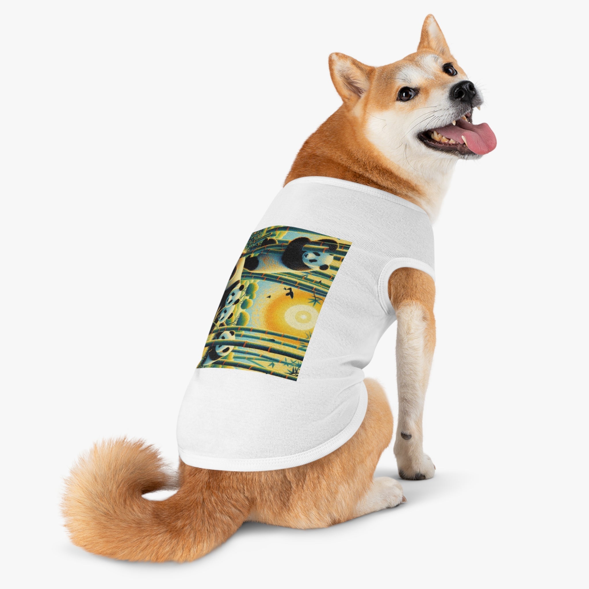 Panda Family Pet Tank Top by Gregg Acini Adoree Designs - Gregg Acini Adoree Designs - Pets