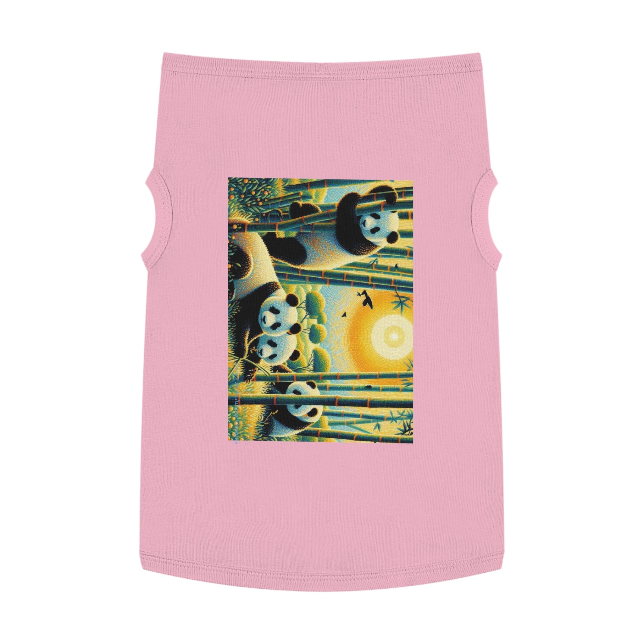 Panda Family Pet Tank Top by Gregg Acini Adoree Designs - Gregg Acini Adoree Designs - Pets