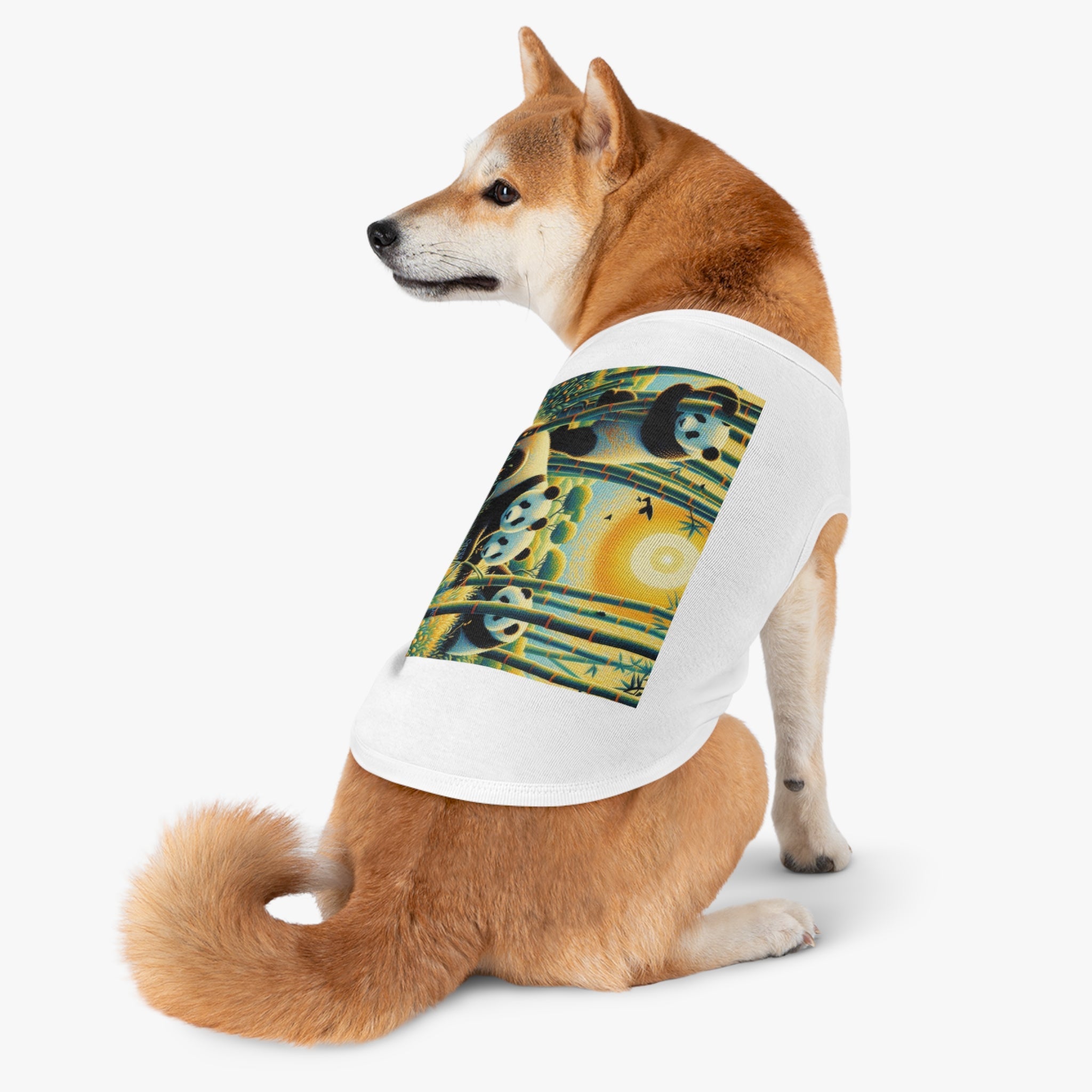 Panda Family Pet Tank Top by Gregg Acini Adoree Designs - Gregg Acini Adoree Designs - Pets