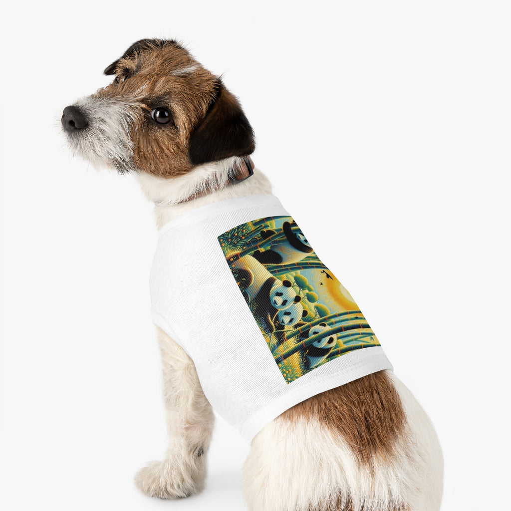 Panda Family Pet Tank Top by Gregg Acini Adoree Designs - Gregg Acini Adoree Designs - Pets