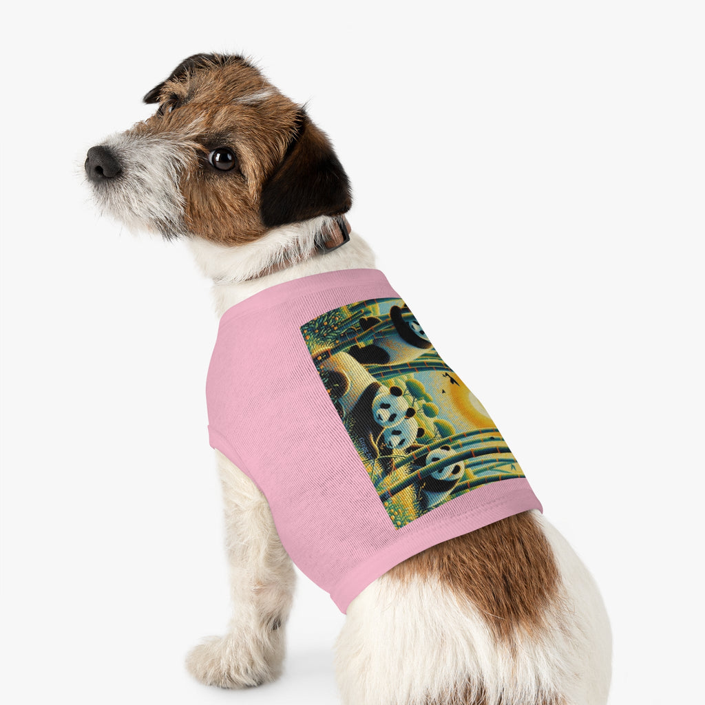 Panda Family Pet Tank Top by Gregg Acini Adoree Designs - Gregg Acini Adoree Designs - Pets