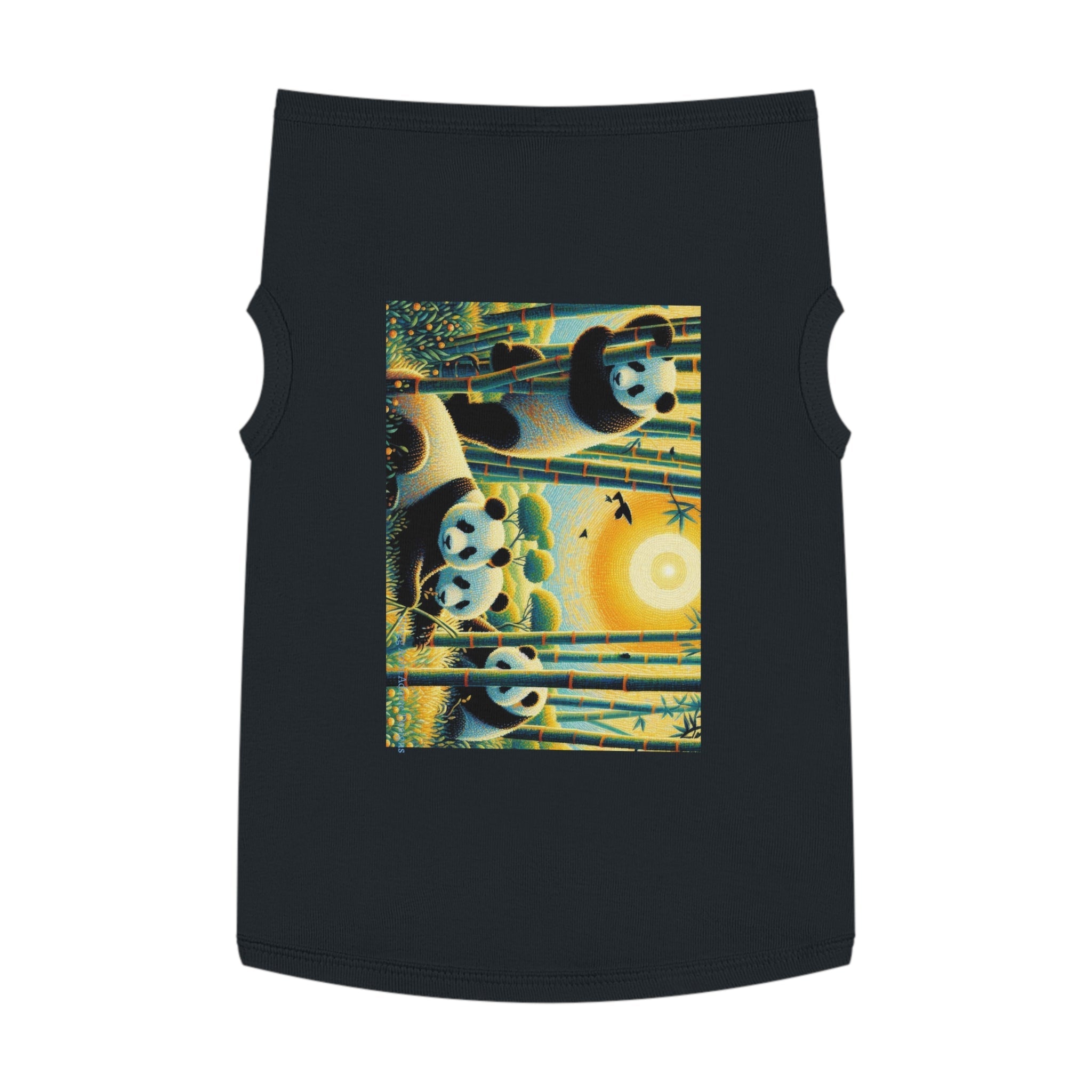 Panda Family Pet Tank Top by Gregg Acini Adoree Designs - Gregg Acini Adoree Designs - Pets
