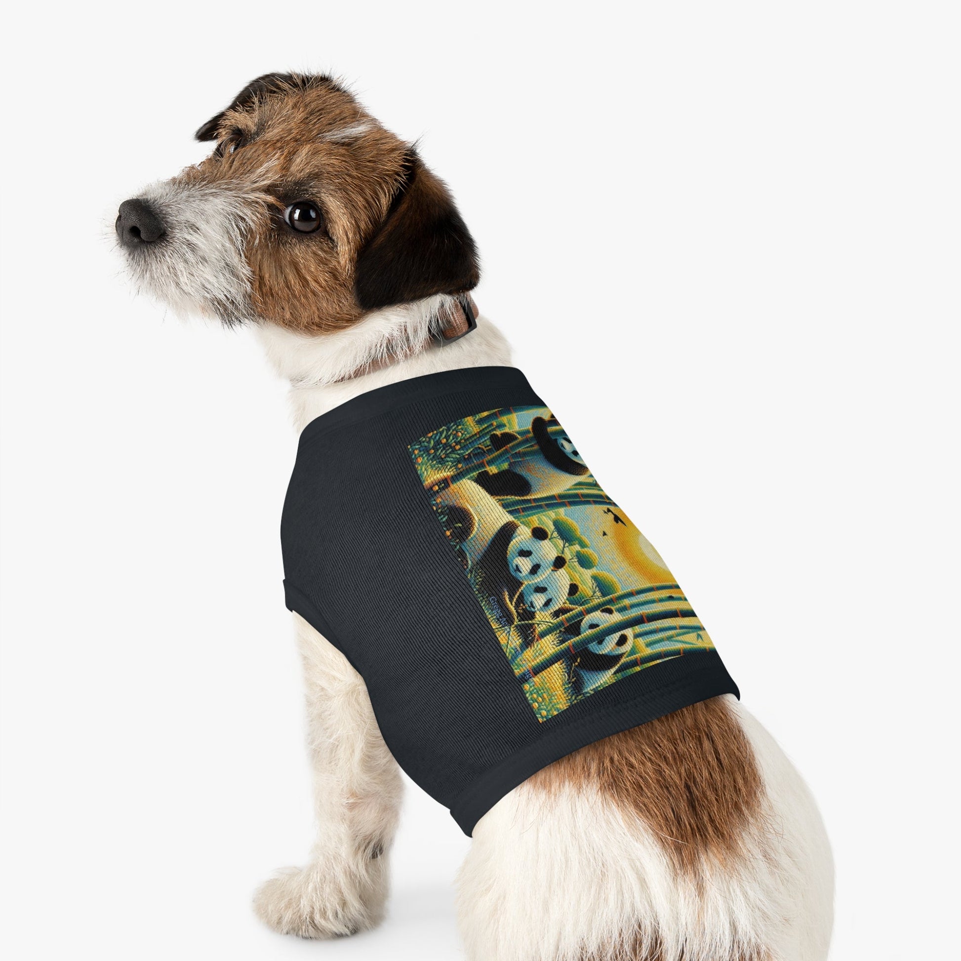 Panda Family Pet Tank Top by Gregg Acini Adoree Designs - Gregg Acini Adoree Designs - Pets