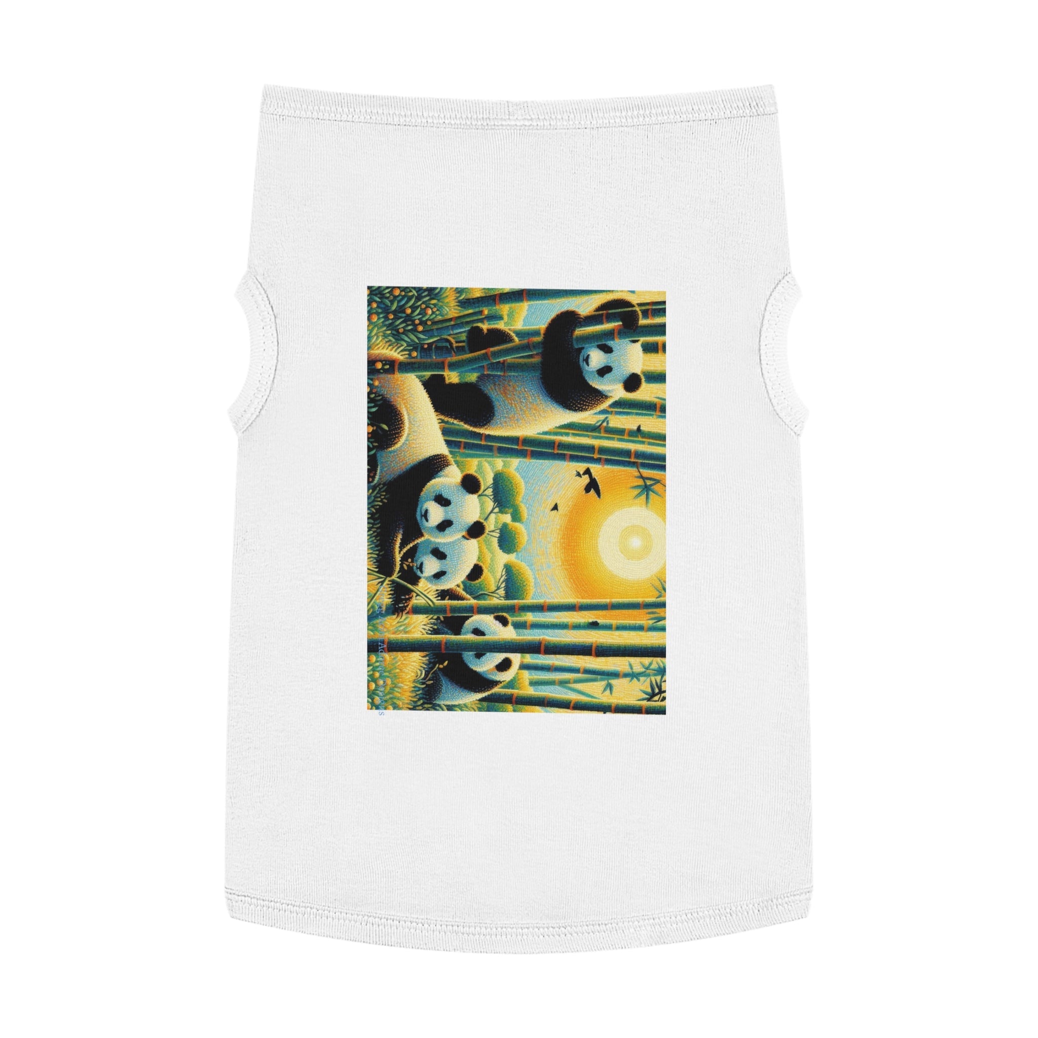 Panda Family Pet Tank Top by Gregg Acini Adoree Designs - Gregg Acini Adoree Designs - Pets