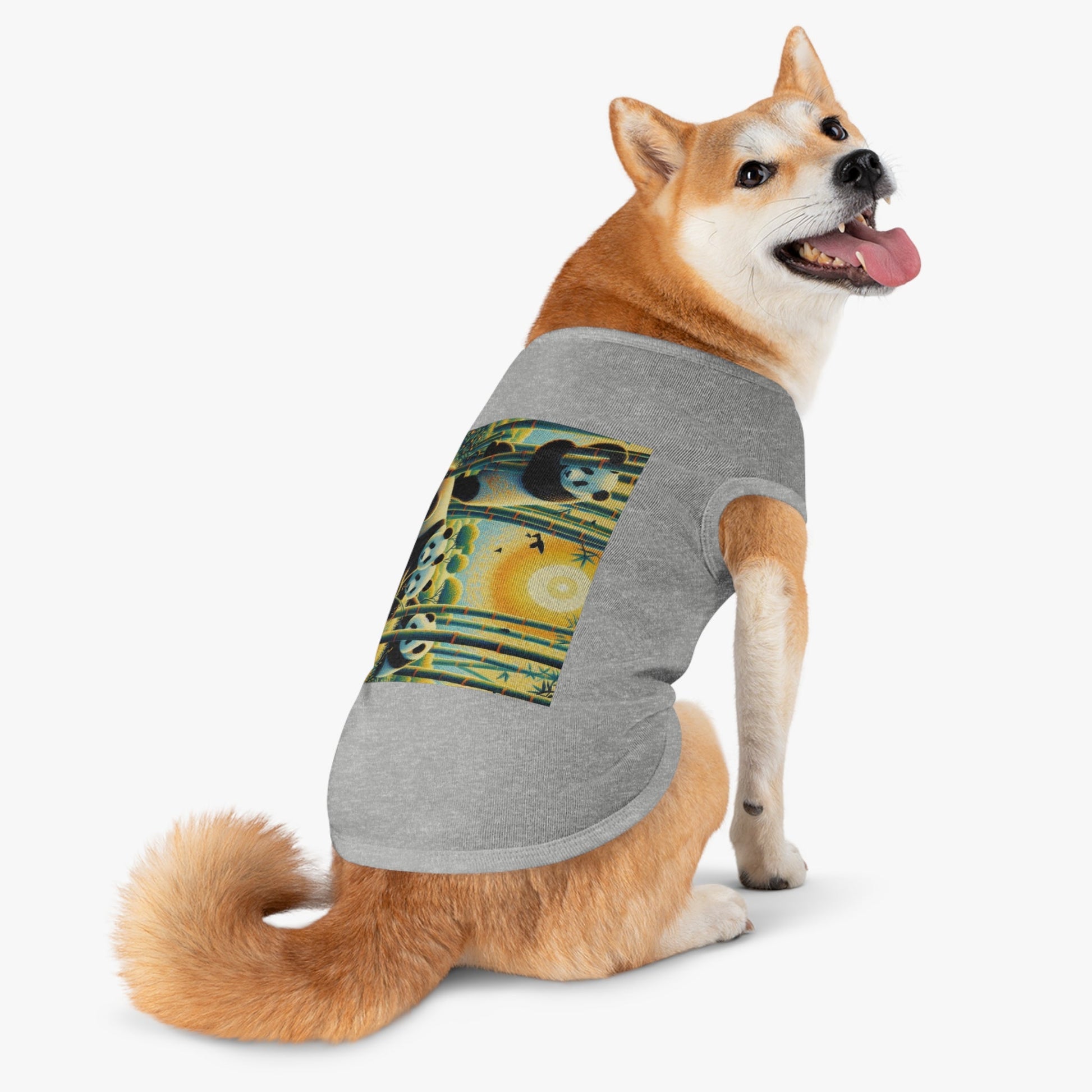Panda Family Pet Tank Top by Gregg Acini Adoree Designs - Gregg Acini Adoree Designs - Pets