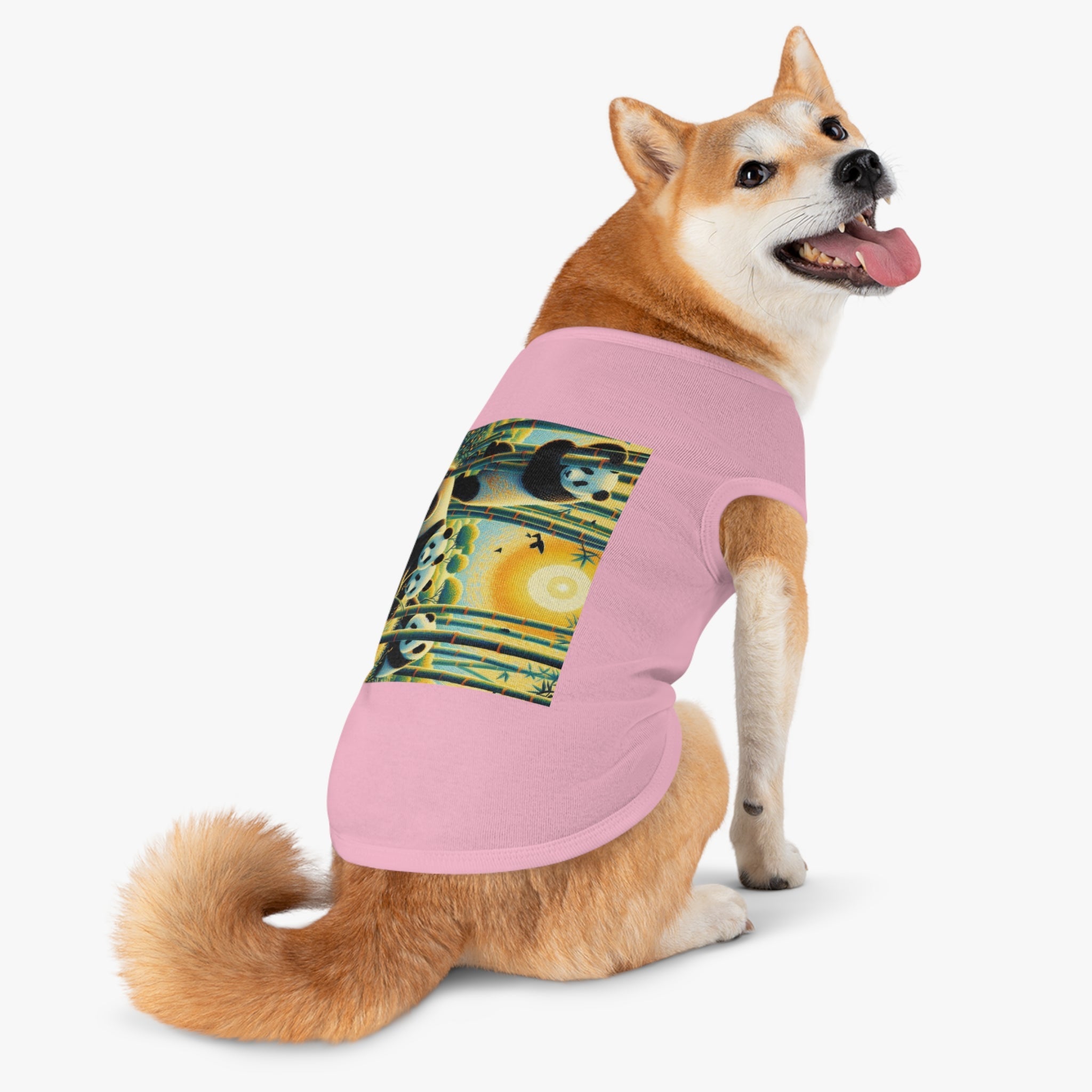 Panda Family Pet Tank Top by Gregg Acini Adoree Designs - Gregg Acini Adoree Designs - Pets