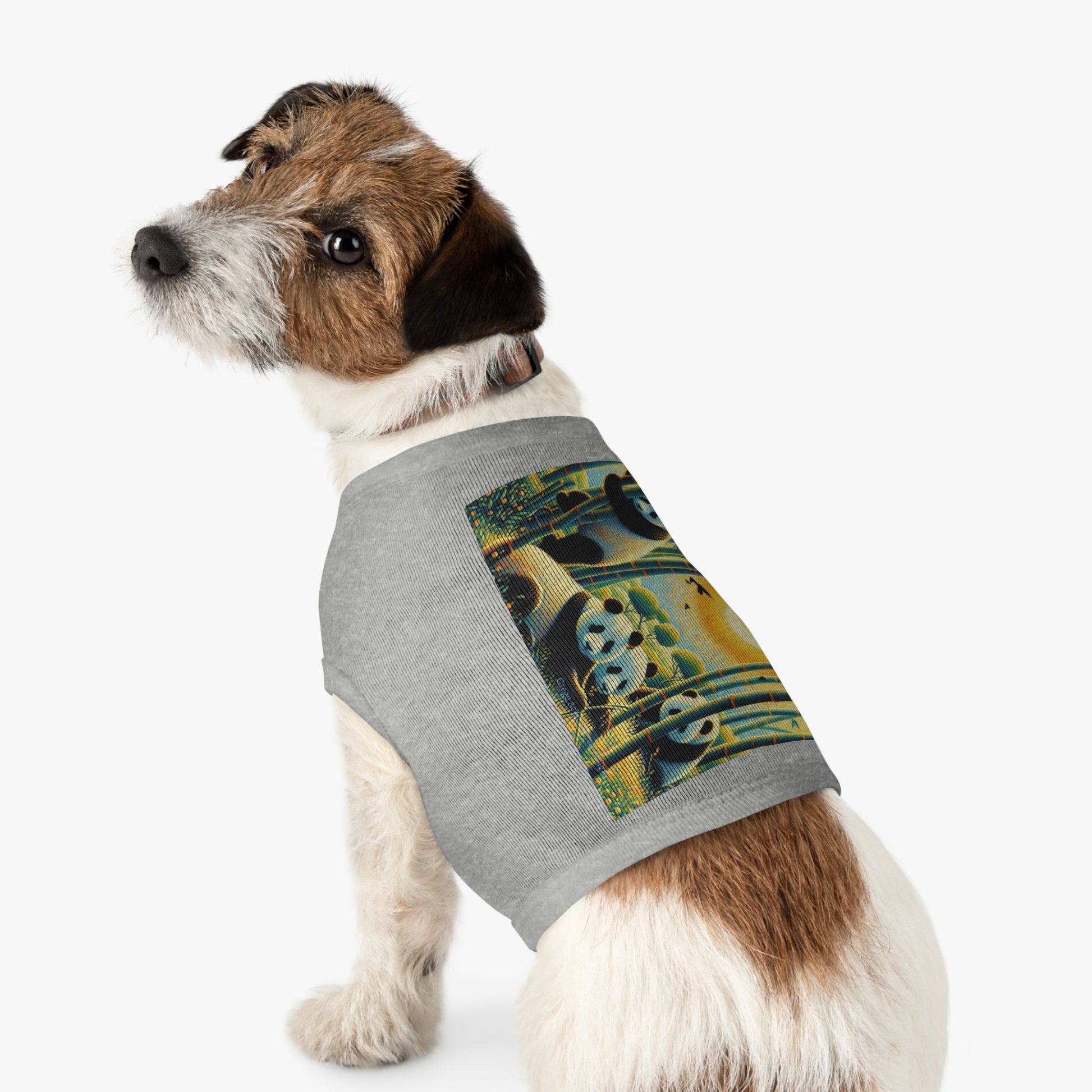 Panda Family Pet Tank Top by Gregg Acini Adoree Designs - Gregg Acini Adoree Designs - Pets