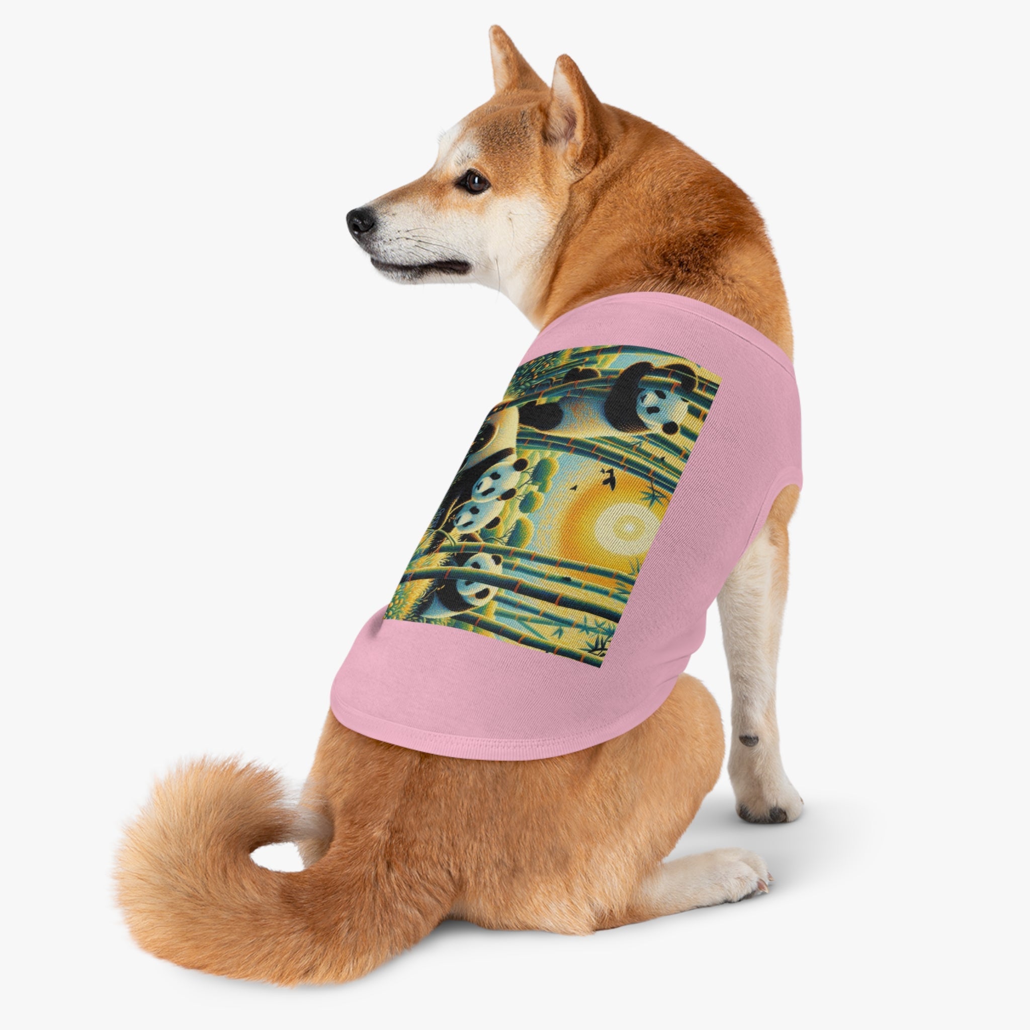 Panda Family Pet Tank Top by Gregg Acini Adoree Designs - Gregg Acini Adoree Designs - Pets