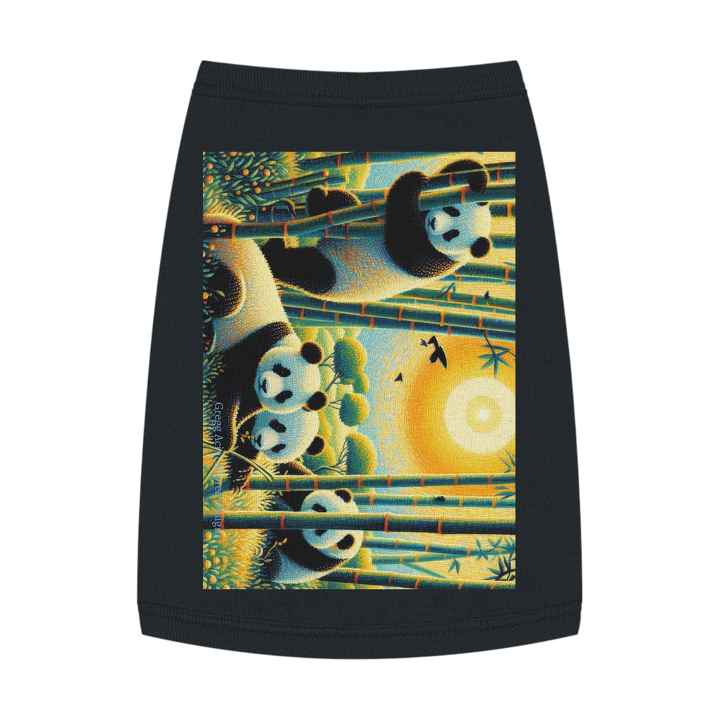 Panda Family Pet Tank Top by Gregg Acini Adoree Designs - Gregg Acini Adoree Designs - Pets