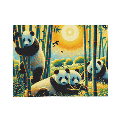 Panda Family Plush Blanket by Gregg Acini Adoree Designs - Gregg Acini Adoree Designs - Blanket