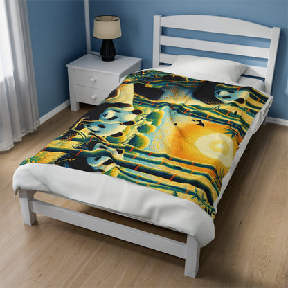 Panda Family Plush Blanket by Gregg Acini Adoree Designs - Gregg Acini Adoree Designs - Blanket