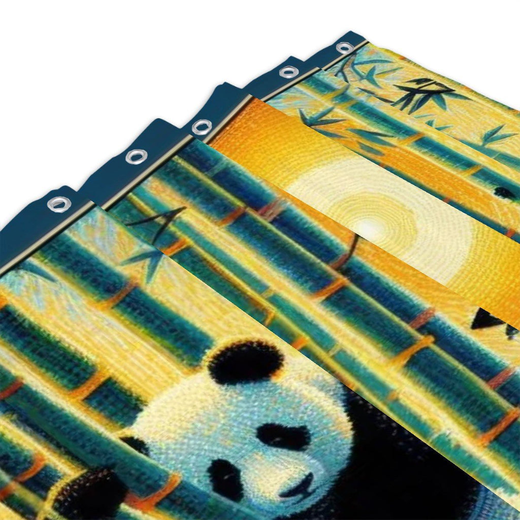 Panda Family Shower Curtain - Gregg Acini Adoree Designs - shower curtain