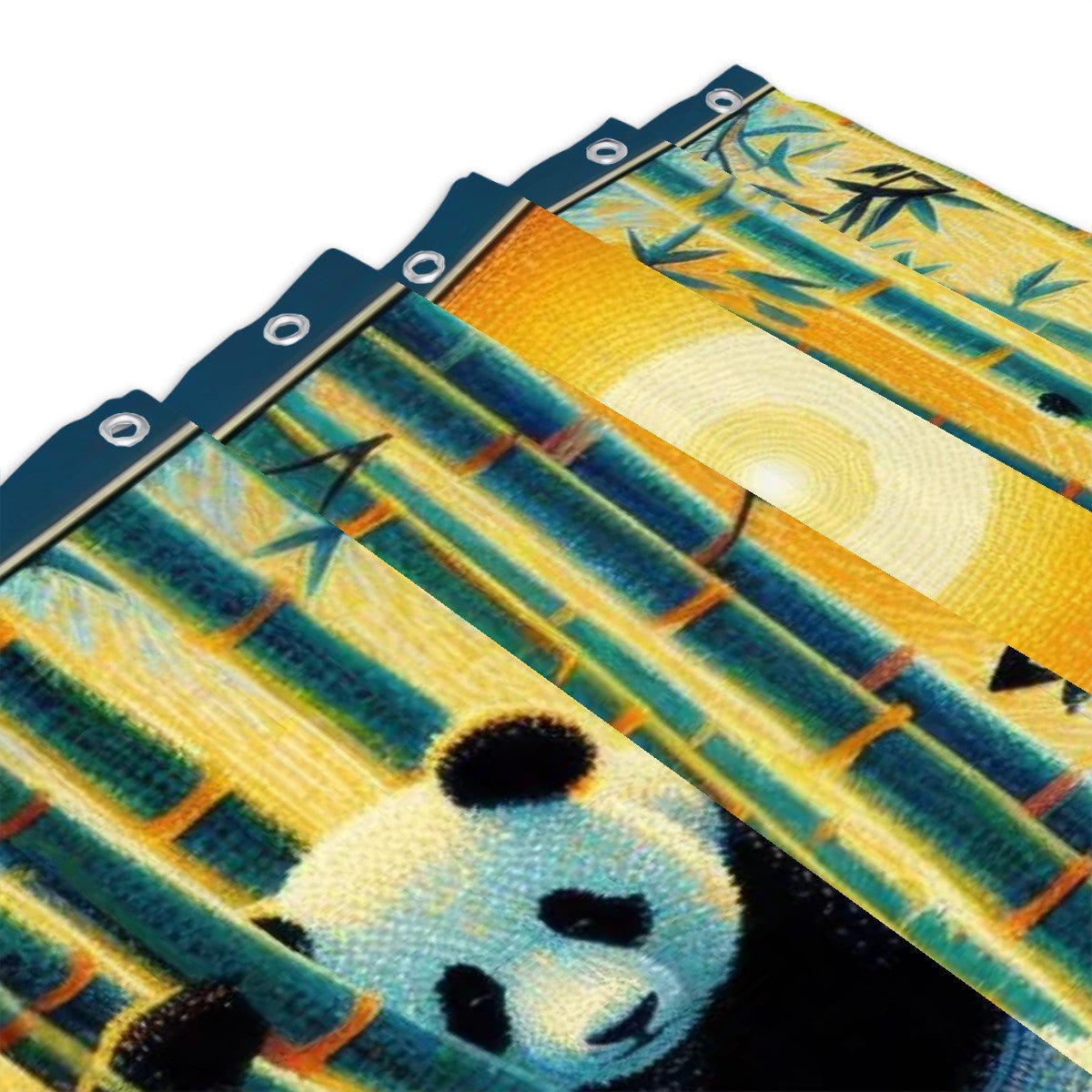 Panda Family Shower Curtain - Gregg Acini Adoree Designs - shower curtain