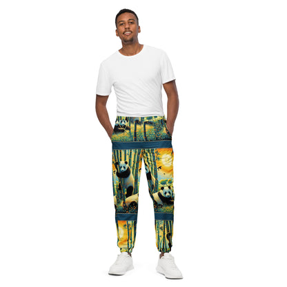 Panda Family Unisex track pants - Gregg Acini Adoree Designs - Track Pants
