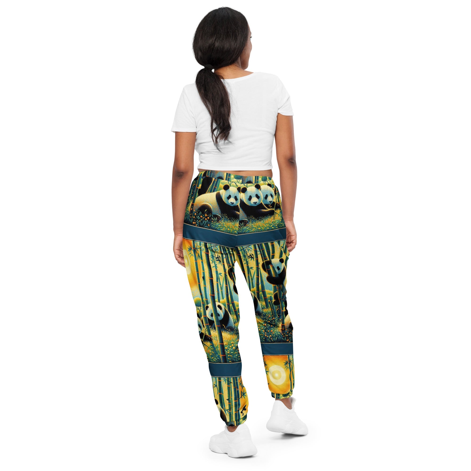 Panda Family Unisex track pants - Gregg Acini Adoree Designs - Track Pants