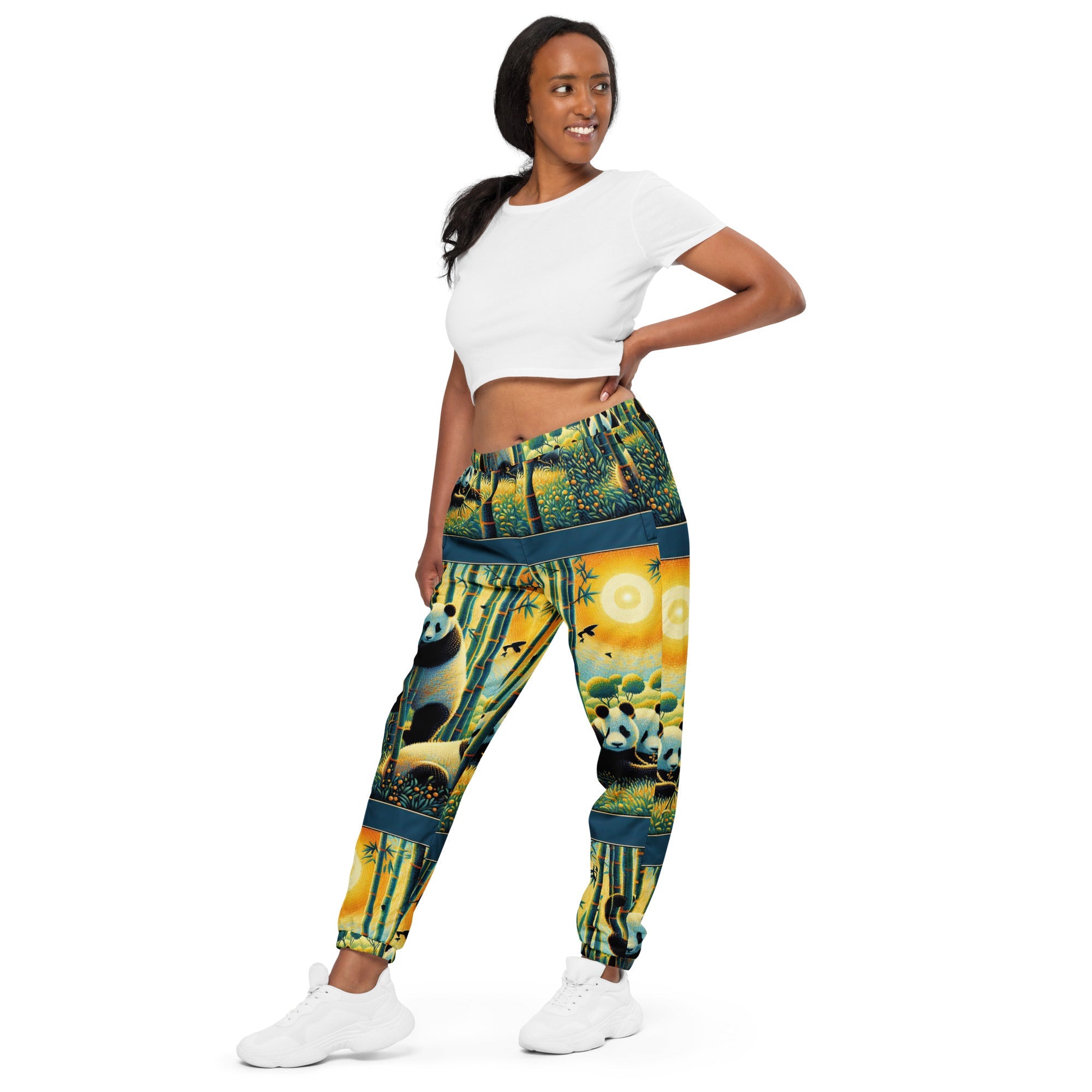 Panda Family Unisex track pants - Gregg Acini Adoree Designs - Track Pants