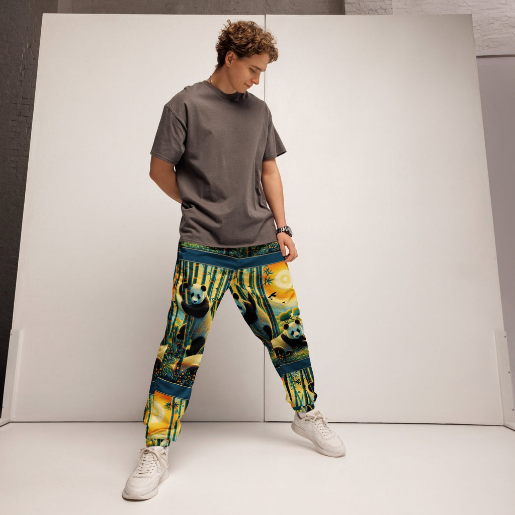 Panda Family Unisex track pants - Gregg Acini Adoree Designs - Track Pants