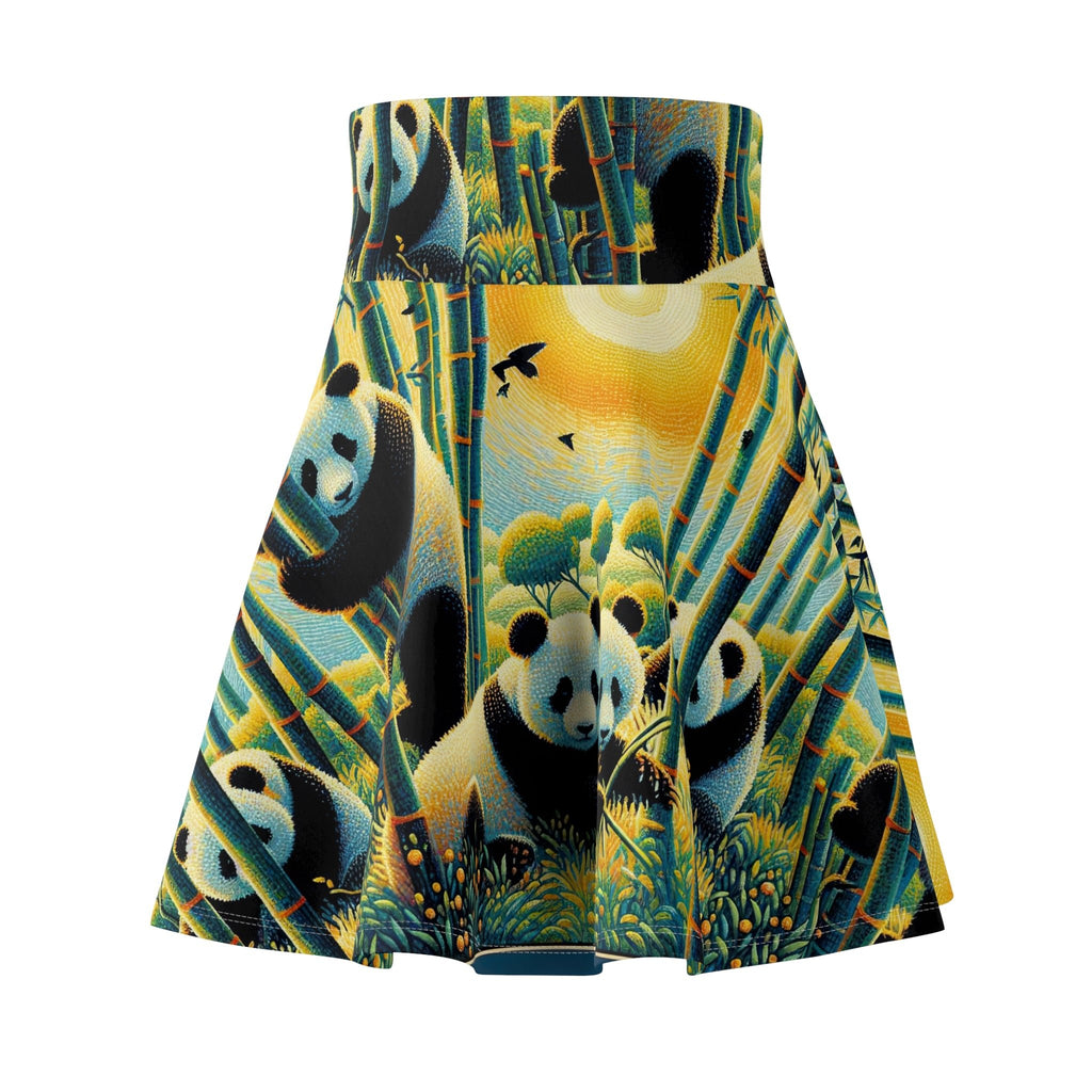 Panda Family Women's Skater Skirt - Nature - Inspired Fashion - Gregg Acini Adoree Designs - Skirt