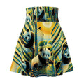 Panda Family Women's Skater Skirt - Nature - Inspired Fashion - Gregg Acini Adoree Designs - Skirt