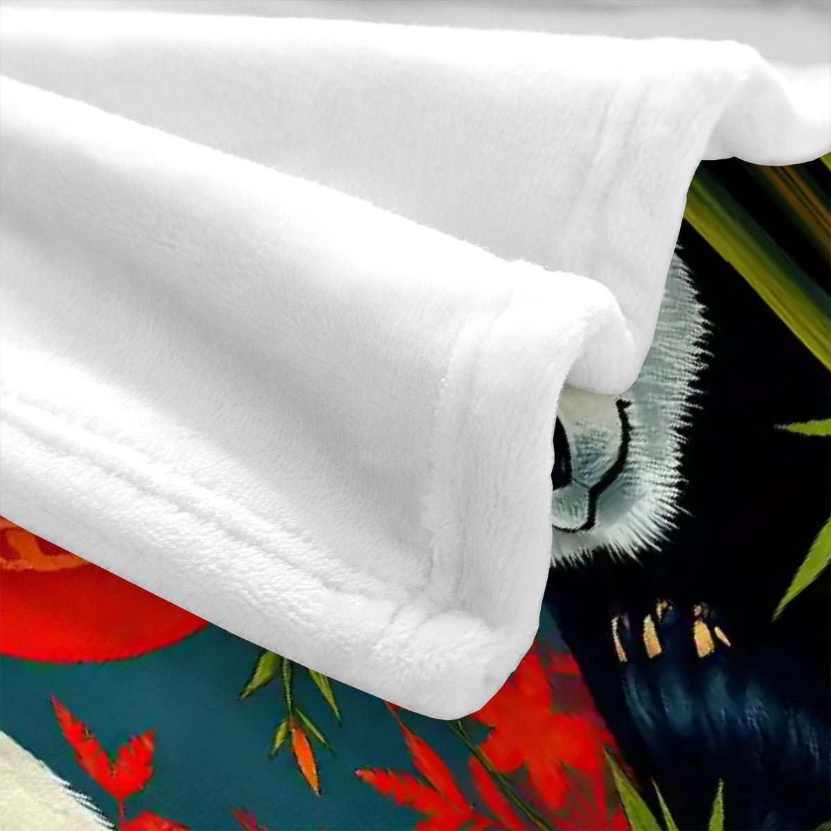 Panda Sunset 300 GSM Flannel Throw Blanket (Made in USA) - Gregg Acini Adoree Designs - Blanket