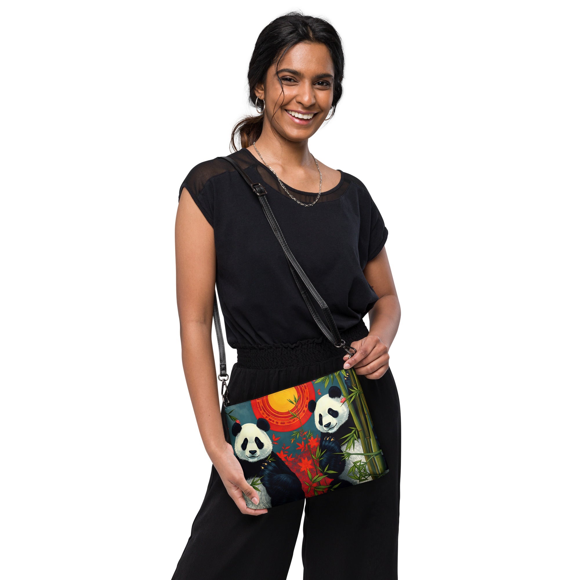 Panda Sunset Crossbody bag - Gregg Acini Adoree Designs - Handbag