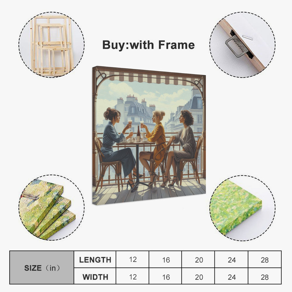 Paris Balcony 1:1 Ratio Canvas Painting - Gregg Acini Adoree Designs - Canvas