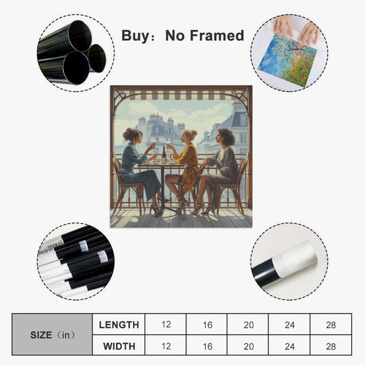 Paris Balcony 1:1 Ratio Canvas Painting - Gregg Acini Adoree Designs - Canvas