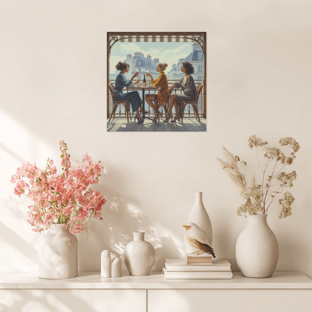 Paris Balcony 1:1 Ratio Canvas Painting - Gregg Acini Adoree Designs - Canvas