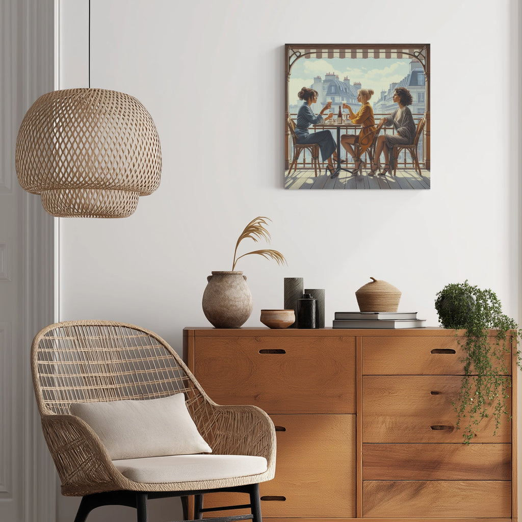 Paris Balcony 1:1 Ratio Canvas Painting - Gregg Acini Adoree Designs - Canvas