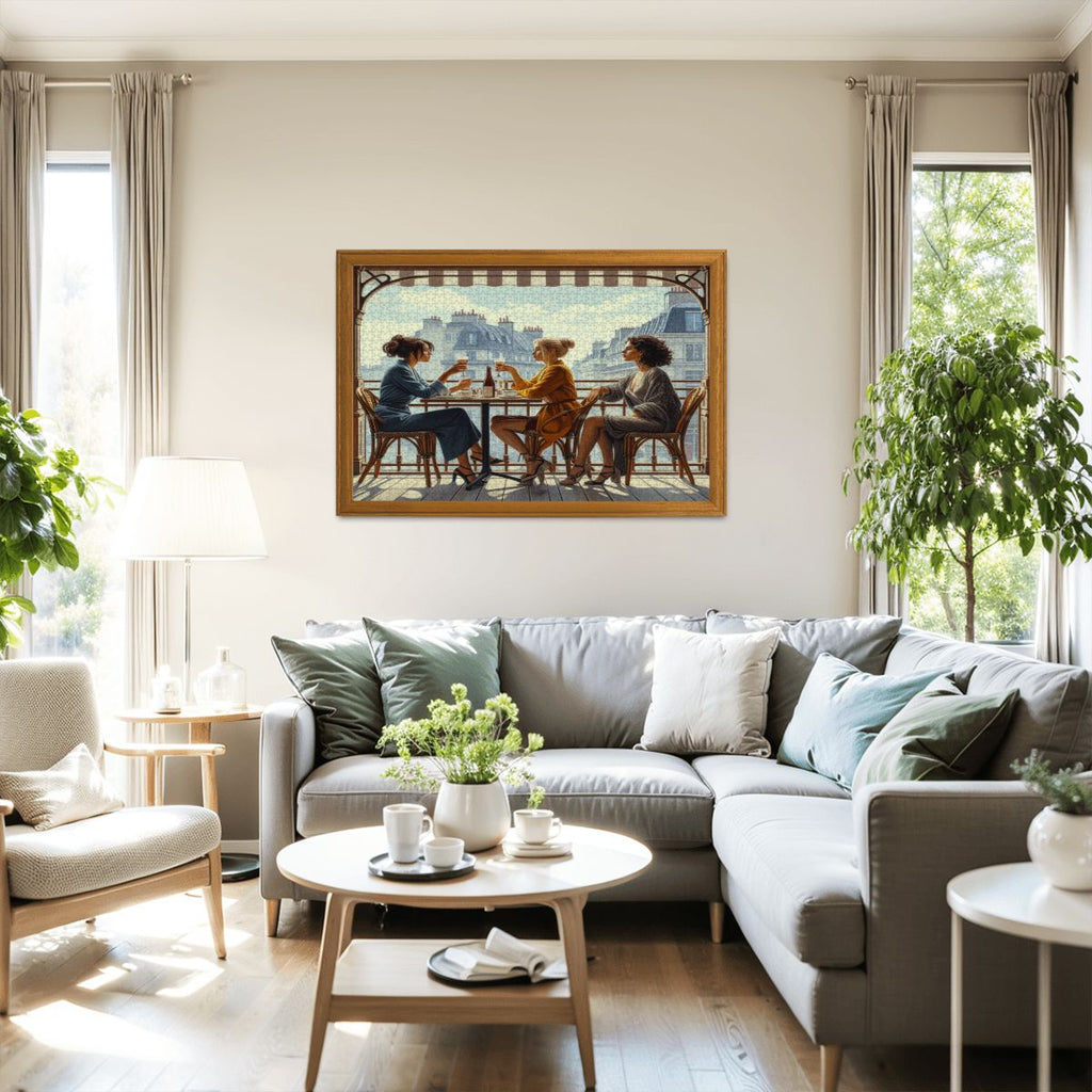 Paris Balcony Wooden Jigsaw Puzzles 1000 pcs - Gregg Acini Adoree Designs - Jigsaw Puzzle