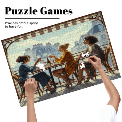 Paris Balcony Wooden Jigsaw Puzzles 1000 pcs - Gregg Acini Adoree Designs - Jigsaw Puzzle