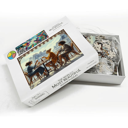 Paris Balcony Wooden Jigsaw Puzzles 1000 pcs - Gregg Acini Adoree Designs - Jigsaw Puzzle