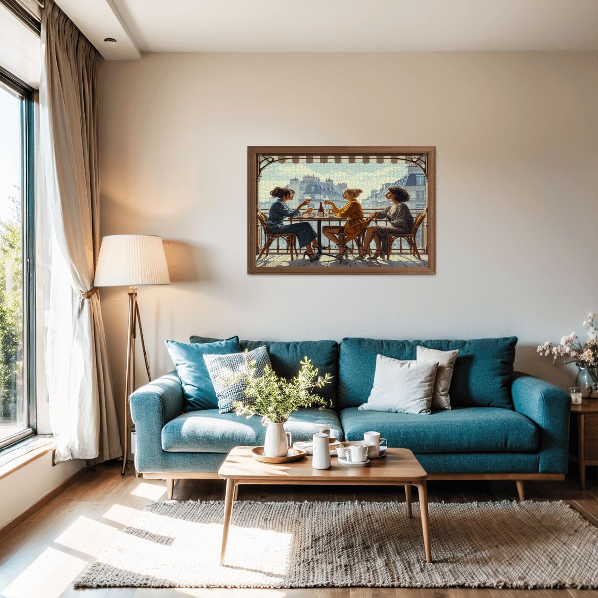 Paris Balcony Wooden Jigsaw Puzzles 1000 pcs - Gregg Acini Adoree Designs - Jigsaw Puzzle