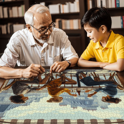 Paris Balcony Wooden Jigsaw Puzzles 1000 pcs - Gregg Acini Adoree Designs - Jigsaw Puzzle