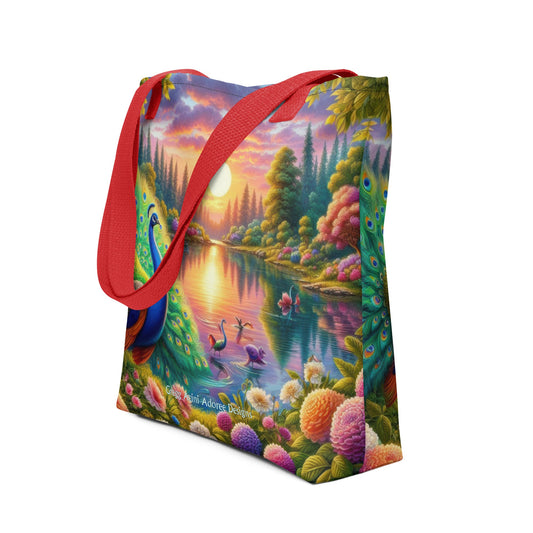 Peacock Sunset Tote bag - Gregg Acini Adoree Designs - 