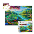 Peacock Under Wisteria Wooden Jigsaw Puzzles 500 pcs - Gregg Acini Adoree Designs - Jigsaw Puzzle