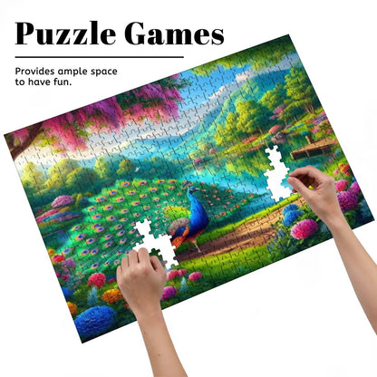 Peacock Under Wisteria Wooden Jigsaw Puzzles 500 pcs - Gregg Acini Adoree Designs - Jigsaw Puzzle