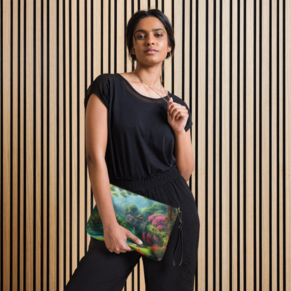 Peacock with Rhododendrons Crossbody bag - Gregg Acini Adoree Designs - Handbag