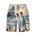 Penguin Family Men's Beach Shorts - Gregg Acini Adoree Designs - Swimsuit