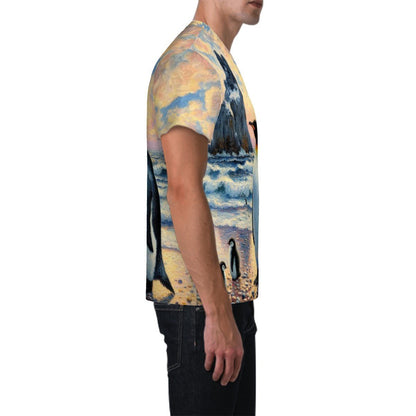 Penguin Family Unisex Short - Sleeve T-Shirt - Gregg Acini Adoree Designs - T-shirts